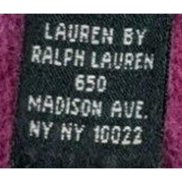 Ralph Lauren Pink Cableknit Angora Merino Wool Collared Cardigan Women‎ Medium - Picture 6 of 6
